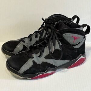 2015 Nike Air Jordan 7 Retro Sport Fuschia GG Sneakers Shoe 442960-008 Sz 7Y Kid